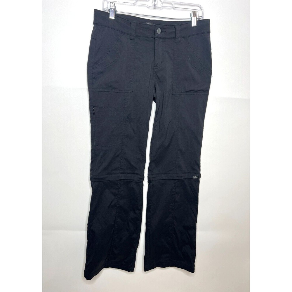 Prana Monarch Convertible Zip Off Pants Womens 6 Gray Hiking Outdoor Pant